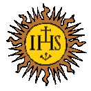 IHS = the first three letters in the Greek spelling of Jesus